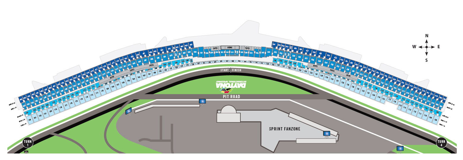 New Daytona Seating Chart